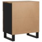 vidaXL Mesita de noche madera mango madera contrachapada 50x33x60 cm