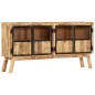 vidaXL Aparador madera maciza mango en bruto marrón negro 160x30x80 cm vidaXL Aparador madera maciza mango en bruto marrón negro 160x30x80 cm