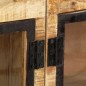 vidaXL Aparador madera maciza mango en bruto marrón negro 160x30x80 cm vidaXL Aparador madera maciza mango en bruto marrón negro 160x30x80 cm