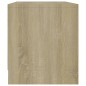 vidaXL Mueble para TV madera contrachapada roble Sonoma 90x35x40 cm vidaXL Mueble para TV madera contrachapada roble Sonoma 90x35x40 cm