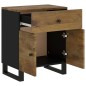 vidaXL Mesita de noche madera mango madera contrachapada 50x33x60 cm vidaXL Mesita de noche madera mango madera contrachapada 50x33x60 cm