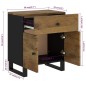 vidaXL Mesita de noche madera mango madera contrachapada 50x33x60 cm vidaXL Mesita de noche madera mango madera contrachapada 50x33x60 cm