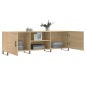 vidaXL Mueble para TV madera de ingeniería roble Sonoma 150x30x50 cm
