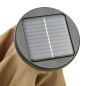 vidaXL Sombrilla con luces LED aluminio gris taupe 200x211 cm vidaXL Sombrilla con luces LED aluminio gris taupe 200x211 cm
