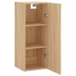 vidaXL Armario de pared roble Sonoma 34,5x34x90 cm vidaXL Armario de pared roble Sonoma 34,5x34x90 cm
