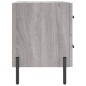 vidaXL Mesitas noche 2 uds madera ingeniería gris Sonoma 40x35x47,5 cm vidaXL Mesitas noche 2 uds madera ingeniería gris Sonoma 40x35x47,5 cm