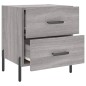 vidaXL Mesitas noche 2 uds madera ingeniería gris Sonoma 40x35x47,5 cm vidaXL Mesitas noche 2 uds madera ingeniería gris Sonoma 40x35x47,5 cm
