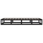 vidaXL Estructura de cama de madera maciza negra 100x200 cm vidaXL Estructura de cama de madera maciza negra 100x200 cm