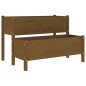 vidaXL Jardinera de madera de pino maciza marrón miel 110x84x75 cm vidaXL Jardinera de madera de pino maciza marrón miel 110x84x75 cm