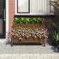 vidaXL Jardinera de madera de pino maciza marrón miel 110x84x75 cm vidaXL Jardinera de madera de pino maciza marrón miel 110x84x75 cm