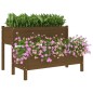vidaXL Jardinera de madera de pino maciza marrón miel 110x84x75 cm vidaXL Jardinera de madera de pino maciza marrón miel 110x84x75 cm