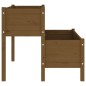 vidaXL Jardinera de madera de pino maciza marrón miel 110x84x75 cm vidaXL Jardinera de madera de pino maciza marrón miel 110x84x75 cm