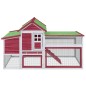 vidaXL Gallinero madera maciza de pino rojo 186,5x58,5x113 cm vidaXL Gallinero madera maciza de pino rojo 186,5x58,5x113 cm