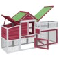 vidaXL Gallinero madera maciza de pino rojo 186,5x58,5x113 cm vidaXL Gallinero madera maciza de pino rojo 186,5x58,5x113 cm