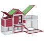 vidaXL Gallinero madera maciza de pino rojo 186,5x58,5x113 cm vidaXL Gallinero madera maciza de pino rojo 186,5x58,5x113 cm