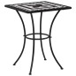 vidaXL Mesa bistró de mosaico cerámica negro y blanco 60 cm vidaXL Mesa bistró de mosaico cerámica negro y blanco 60 cm