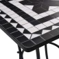 vidaXL Mesa bistró de mosaico cerámica negro y blanco 60 cm vidaXL Mesa bistró de mosaico cerámica negro y blanco 60 cm