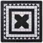 vidaXL Mesa bistró de mosaico cerámica negro y blanco 60 cm vidaXL Mesa bistró de mosaico cerámica negro y blanco 60 cm