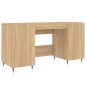 vidaXL Escritorio madera de ingeniería roble Sonoma 140x50x75 cm vidaXL Escritorio madera de ingeniería roble Sonoma 140x50x75 cm