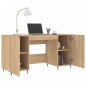 vidaXL Escritorio madera de ingeniería roble Sonoma 140x50x75 cm vidaXL Escritorio madera de ingeniería roble Sonoma 140x50x75 cm