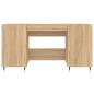 vidaXL Escritorio madera de ingeniería roble Sonoma 140x50x75 cm vidaXL Escritorio madera de ingeniería roble Sonoma 140x50x75 cm