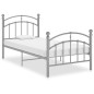 vidaXL Estructura de cama de metal gris 100x200 cm vidaXL Estructura de cama de metal gris 100x200 cm
