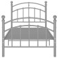 vidaXL Estructura de cama de metal gris 100x200 cm vidaXL Estructura de cama de metal gris 100x200 cm