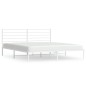 vidaXL Estructura de cama de metal con cabecero blanco 183x213 cm vidaXL Estructura de cama de metal con cabecero blanco 183x213 cm