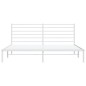 vidaXL Estructura de cama de metal con cabecero blanco 183x213 cm vidaXL Estructura de cama de metal con cabecero blanco 183x213 cm