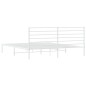 vidaXL Estructura de cama de metal con cabecero blanco 183x213 cm vidaXL Estructura de cama de metal con cabecero blanco 183x213 cm