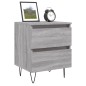 vidaXL Mesita de noche 2 uds madera ingeniería gris Sonoma 40x35x50 cm vidaXL Mesita de noche 2 uds madera ingeniería gris Sonoma 40x35x50 cm