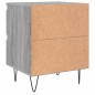 vidaXL Mesita de noche 2 uds madera ingeniería gris Sonoma 40x35x50 cm vidaXL Mesita de noche 2 uds madera ingeniería gris Sonoma 40x35x50 cm