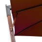 vidaXL Sombrilla colgante con palo madera maciza abeto terracota 3x3 m