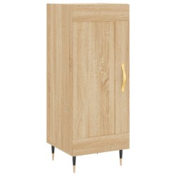 vidaXL Aparador madera contrachapada color roble Sonoma 34,5x34x90 cm