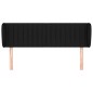 vidaXL Cabecero de tela negro 147x23x78/88 cm vidaXL Cabecero de tela negro 147x23x78/88 cm