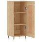 vidaXL Aparador madera contrachapada color roble Sonoma 34,5x34x90 cm vidaXL Aparador madera contrachapada color roble Sonoma 34,5x34x90 cm