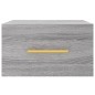 vidaXL Mesitas de noche de pared 2 uds color gris Sonoma 35x35x20 cm