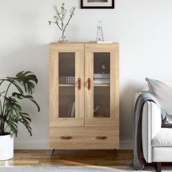 vidaXL Aparador alto madera de ingeniería roble Sonoma 69,5x31x115 cm