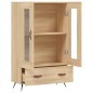 vidaXL Aparador alto madera de ingeniería roble Sonoma 69,5x31x115 cm vidaXL Aparador alto madera de ingeniería roble Sonoma 69,5x31x115 cm