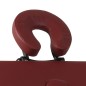 Mesa camilla de masaje de madera plegable de tres cuerpos rojos Mesa camilla de masaje de madera plegable de tres cuerpos rojos