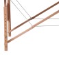 Mesa camilla de masaje de madera plegable de tres cuerpos rojos Mesa camilla de masaje de madera plegable de tres cuerpos rojos