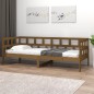 vidaXL Sofá cama de madera maciza de pino marrón miel 90x190 cm vidaXL Sofá cama de madera maciza de pino marrón miel 90x190 cm