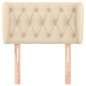 vidaXL Cabecero de tela color crema 83x23x78/88 cm