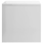 vidaXL Mesita de noche madera contrachapada blanco brillo 40x30x30cm vidaXL Mesita de noche madera contrachapada blanco brillo 40x30x30cm