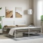 vidaXL Estructura cama metal con cabecero y pie cama blanco 193x203 cm vidaXL Estructura cama metal con cabecero y pie cama blanco 193x203 cm