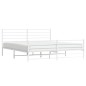vidaXL Estructura cama metal con cabecero y pie cama blanco 193x203 cm vidaXL Estructura cama metal con cabecero y pie cama blanco 193x203 cm