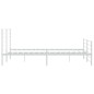 vidaXL Estructura cama metal con cabecero y pie cama blanco 193x203 cm vidaXL Estructura cama metal con cabecero y pie cama blanco 193x203 cm