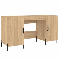 vidaXL Escritorio madera de ingeniería roble Sonoma 140x50x75 cm