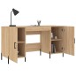 vidaXL Escritorio madera de ingeniería roble Sonoma 140x50x75 cm vidaXL Escritorio madera de ingeniería roble Sonoma 140x50x75 cm
