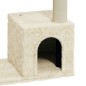 vidaXL Rascador para gatos con postes de sisal crema 70 cm vidaXL Rascador para gatos con postes de sisal crema 70 cm